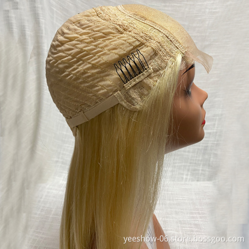 Brazilian 613 Lace Frontal Wigs Cheapest Human 150% Density 13x4 Blonde  silky straight For Black Women